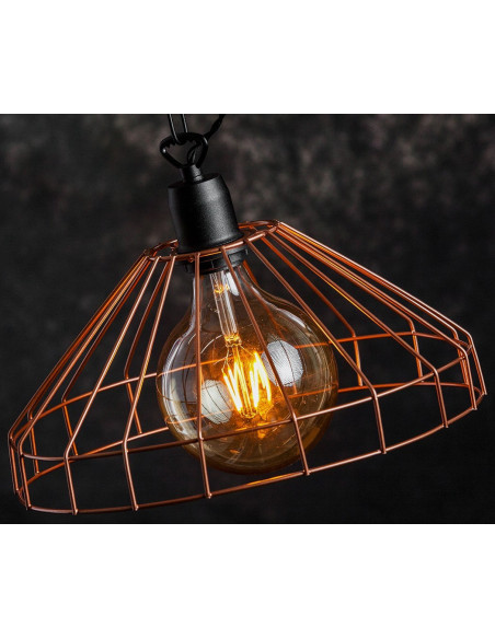 LAMPA WISZĄCA GABBIA /MIEDŹ/CZARNY