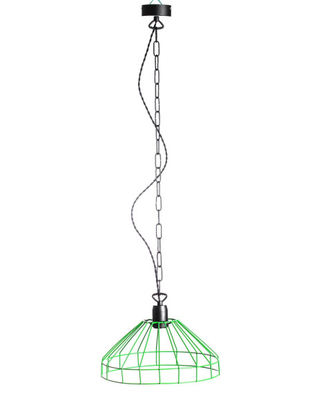 LAMPA WISZĄCA GABBIA /GREENERY/CZARNY