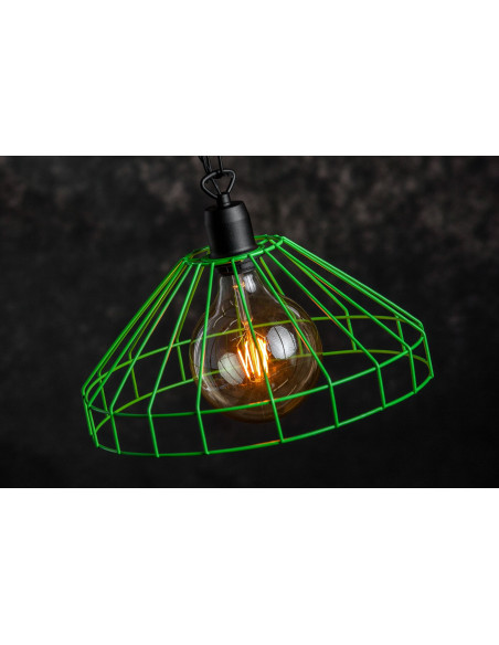 LAMPA WISZĄCA GABBIA /GREENERY/CZARNY