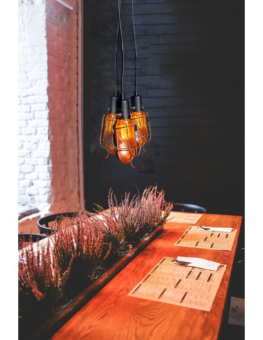 Lampa loftowa MECHANICAL 3 miedź