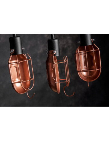 Lampa loftowa MECHANICAL 3 miedź