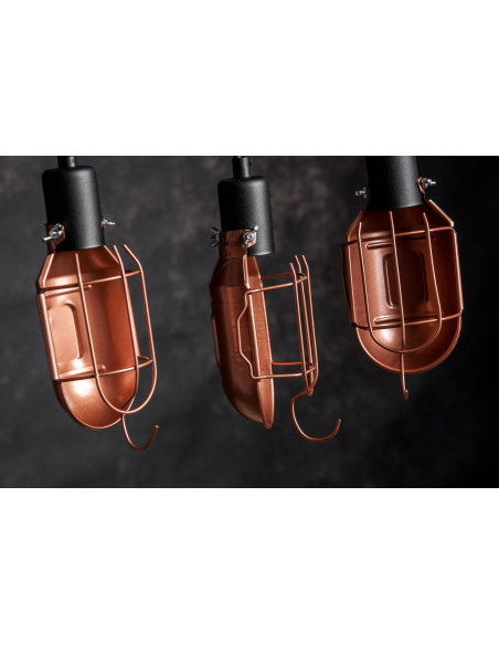 Lampa loftowa MECHANICAL 3 miedź