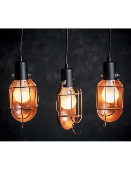 Lampa loftowa MECHANICAL 3 miedź