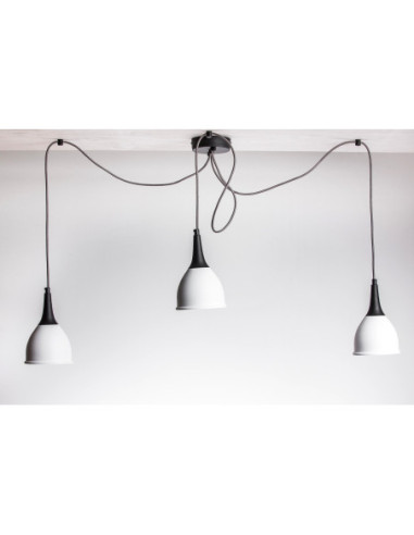 LAMPA PAJĄK - MONIC CZARNO-BIAŁY