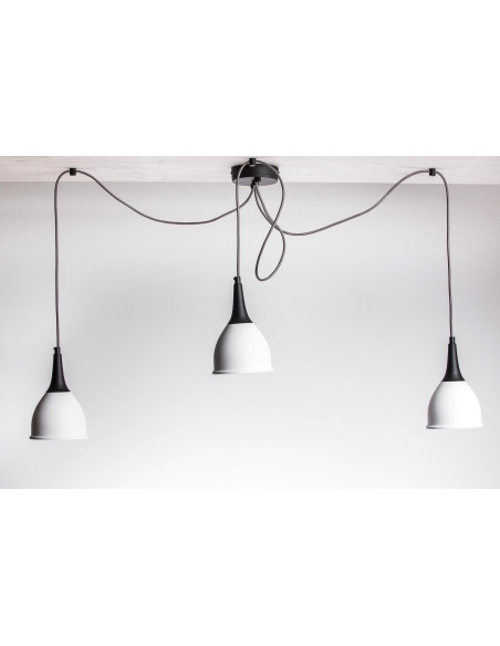 LAMPA PAJĄK - MONIC CZARNO-BIAŁY