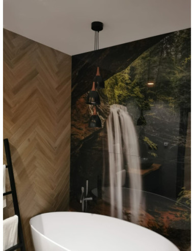 LAMPA PAJĄK- MONIC CZARNO-MIEDZIANY