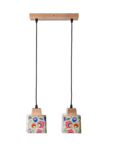 Lampa Folkowa 2B/DREWNO WOSKOWANE