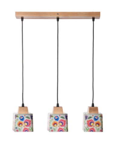 Lampa Folkowa 3B/DREWNO WOSKOWANE