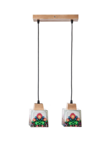 Lampa Folkowa 2A/DREWNO WOSKOWANE