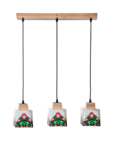 Lampa Folkowa 3A/DREWNO WOSKOWANE