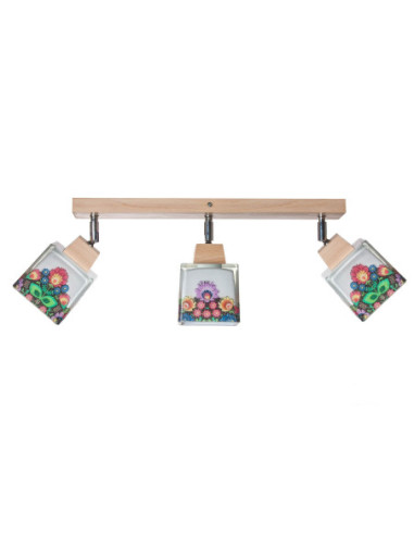 Plafon Folkowy 3A/DREWNO WOSKOWANE