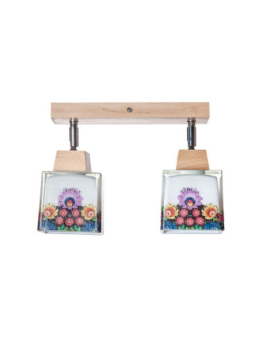 Plafon Folkowy 2A/DREWNO WOSKOWANE