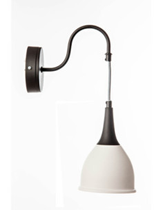 KINKIET MONIC 1 BIAŁO-CZARNY