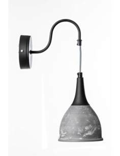 Kinkiet MONIC 1 BETON-CZARNY