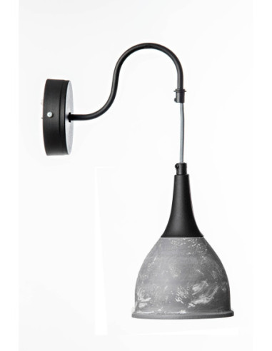 Kinkiet MONIC 1 BETON-CZARNY