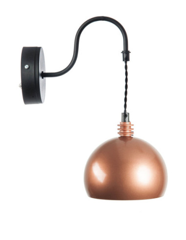 Kinkiet TESTER MIEDŹ/CZARNY