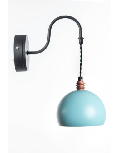 Kinkiet TESTER MIĘTA/CZARNY