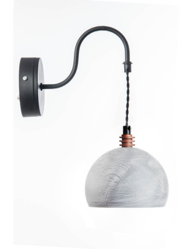 Kinkiet TESTER BETON/MIEDŹ/CZARNY