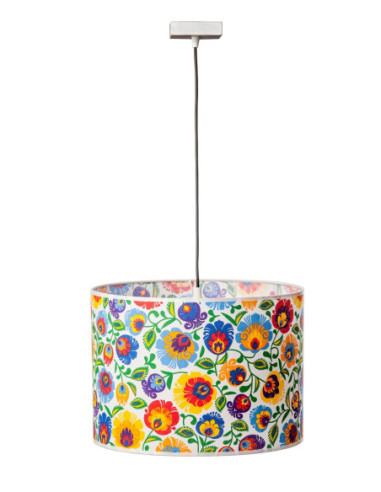 Lampa wisząca FOLK scandia ABAŻUR OWAL BIAŁY