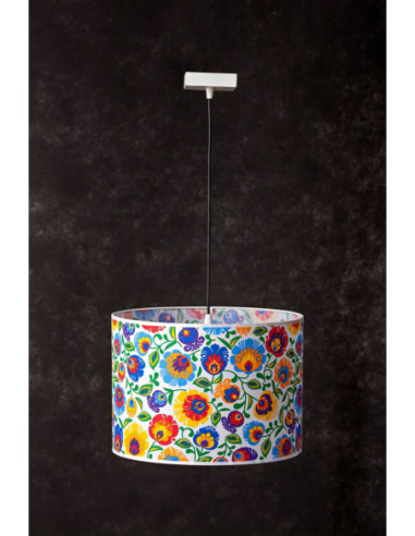 Lampa wisząca FOLK scandia ABAŻUR OWAL BIAŁY