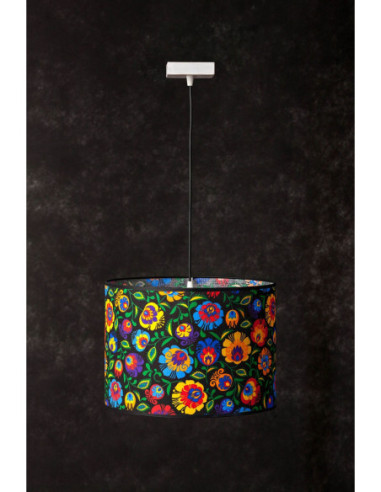 Lampa wisząca FOLK scandia ABAŻUR OWAL CZARNY