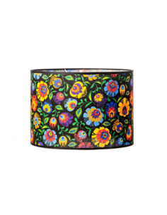 Abażur owal FOLK CZARNY...