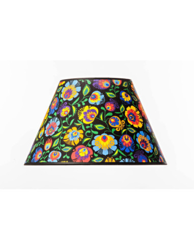 Abażur stożek FOLK CZARNY Fi-40/Fi-20/H-24