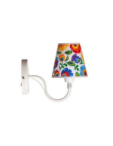 KINKIET KATRIN FOLK AB. BIAŁY/BIAŁY