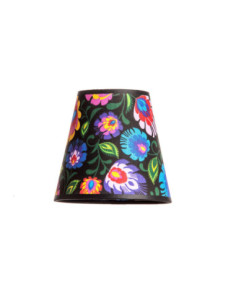 Abażur stożek FOLK CZARNY...