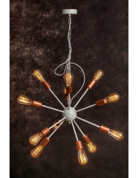 Lampa wisząca GENEWA 12PKT /beżowa/