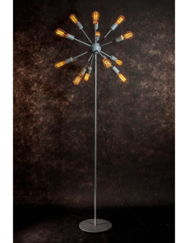 Lampa podłogowa GENEWA 12PKT /szara/