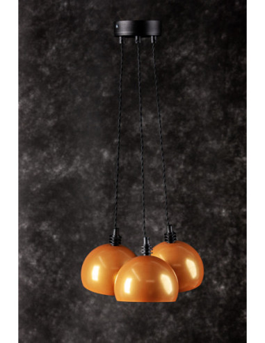 Lampa wisząca TESTER 3L/ZŁOTO /CZARNY
