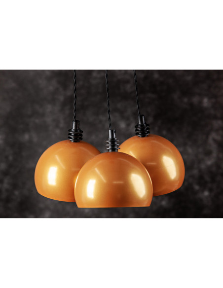 Lampa wisząca TESTER 3L/ZŁOTO /CZARNY