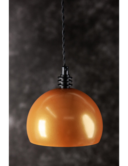 Lampa wisząca TESTER 1L /ZŁOTO/CZARNY