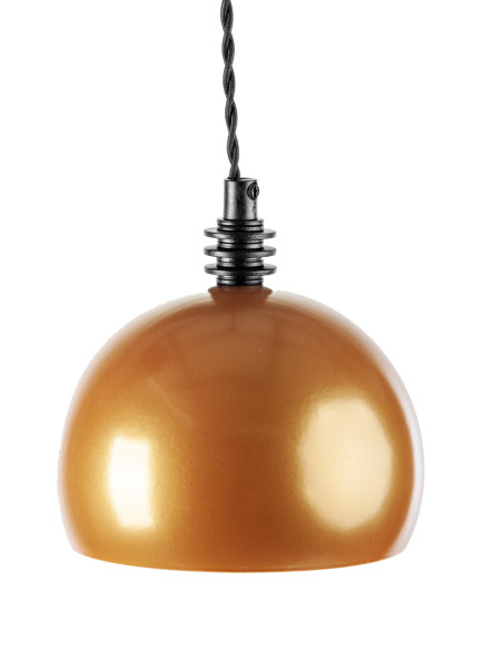 Lampa wisząca TESTER 1L /ZŁOTO/CZARNY