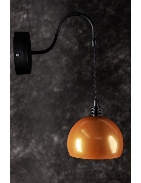 Kinkiet TESTER ZŁOTO/CZARNY