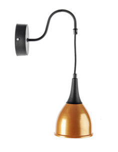 Kinkiet MONIC 1 CZARNO ZŁOTY