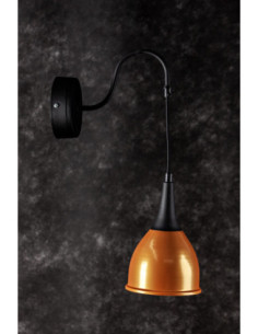 Kinkiet MONIC 1 CZARNO ZŁOTY 2