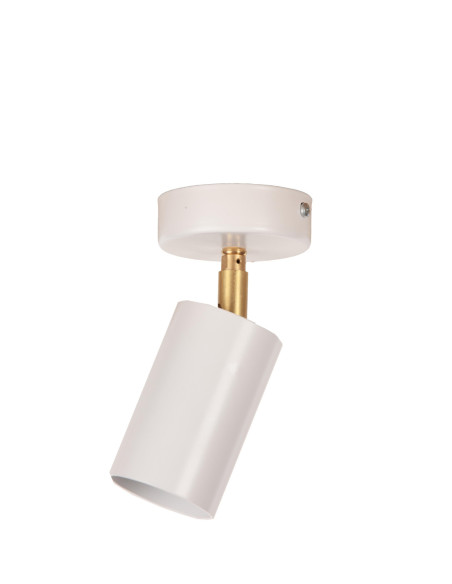 PLAFON SPECTRA 1P BIAŁA STRUKTURA/MOSIĄDZ