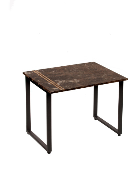 STOLIK KAWOWY EMPERADOR DARK/KRYSZTAŁ ZŁOTY 60,6X80/65/ CZARNA STRUKTURA