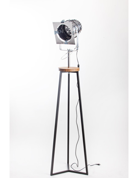 FLOKI REFLEKTOR CZARNY/DREWNO JESION -HANDMADE