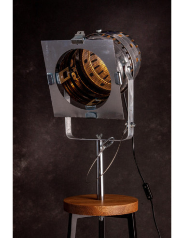 FLOKI REFLEKTOR CZARNY/DREWNO JESION -HANDMADE