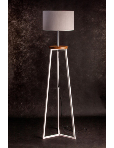 FLOKI BIAŁY AB. SZARY/DREWNO JESION-HANDMADE