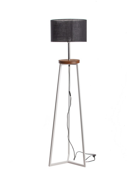 FLOKI BIAŁY AB. CZARNY/DREWNO JESION-HANDMADE