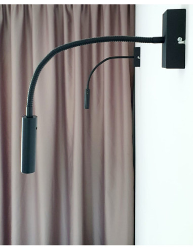 KINKIET SPECTRA CZARNY- NA PESZLU