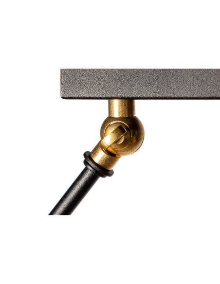 Lampa wisząca TESTER 3P/ZŁOTO/CZARNA STRUKTURA