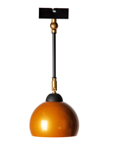 Lampa wisząca TESTER 1P/ZŁOTO/CZARNA STRUKTURA