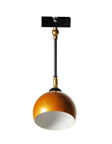 Lampa wisząca TESTER 1P/ZŁOTO/CZARNA STRUKTURA