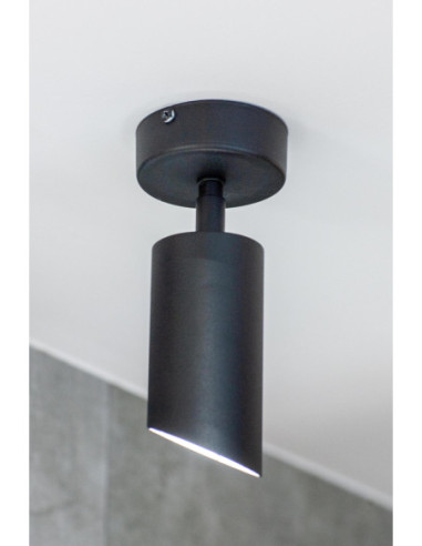 PLAFON SPECTRA 1P-SKOS/CZARNA STRUKTURA