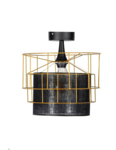 PLAFON EDIT ZŁOTY/CZARNY